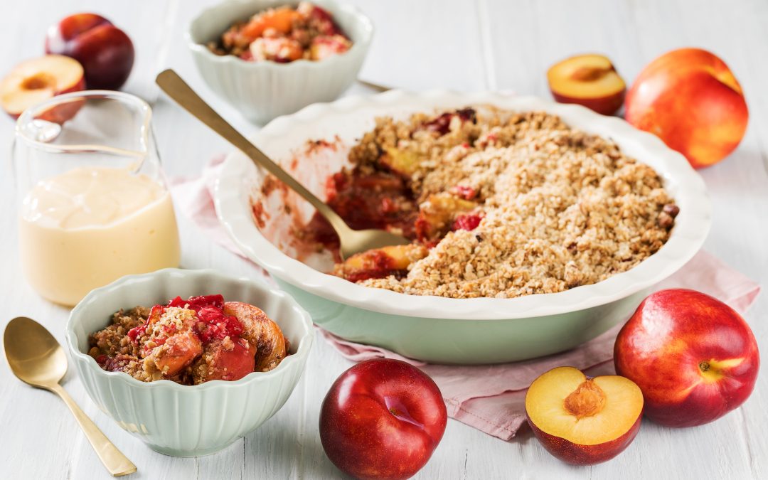 Spiced Stone Fruit Crumble