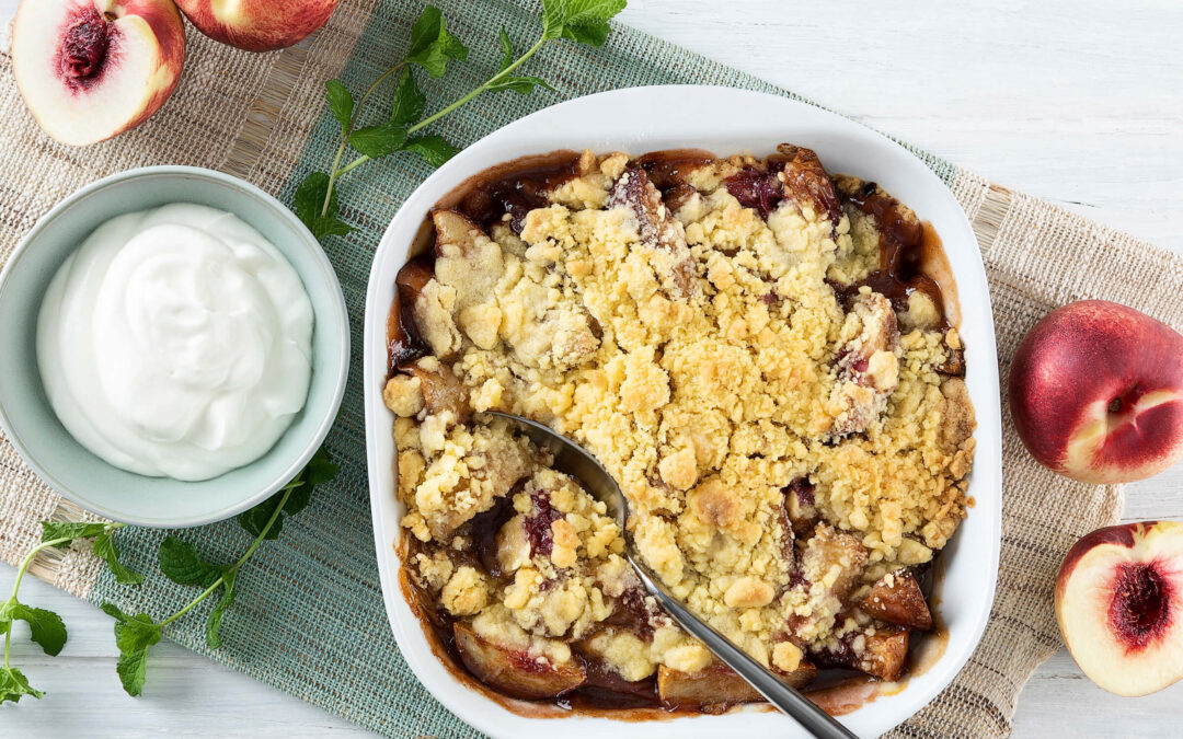 Spiced Nectarine Crumble