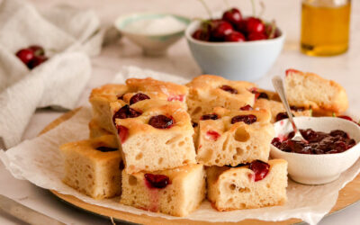 Cherry Focaccia & Cherry Jam