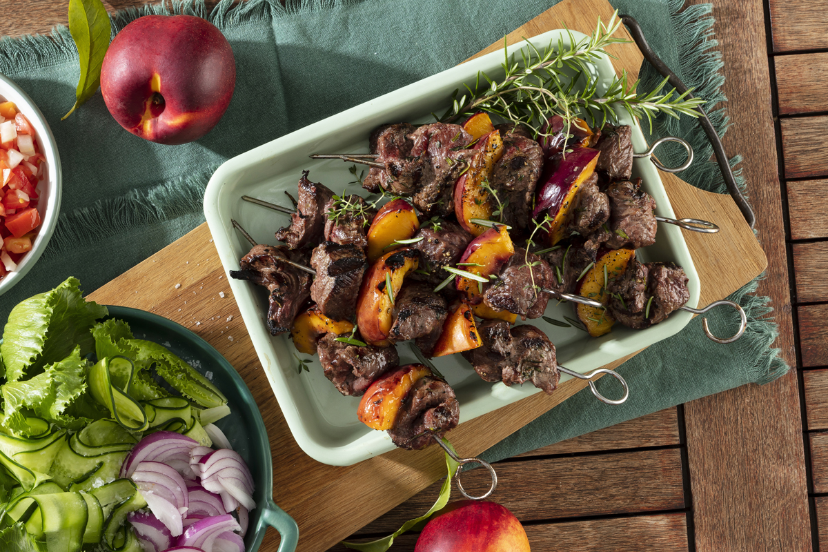 Ostrich Fillet Kebabs & Nectarine_02