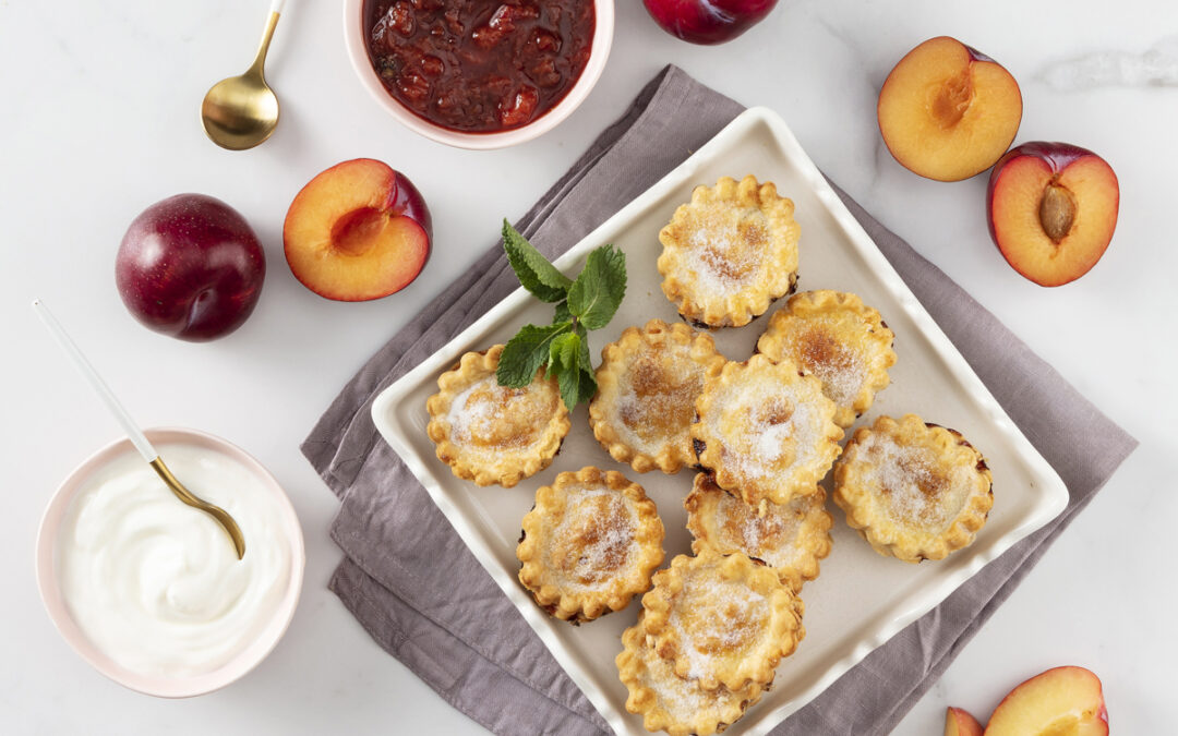 Sweet and Tart Plum Pies