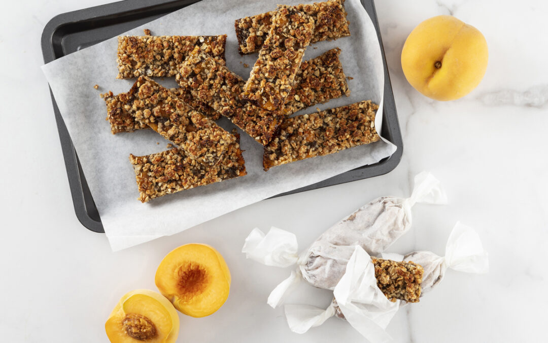 Peachy Oat and Nut Bars