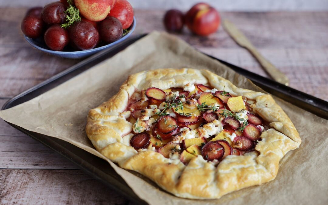 Nectarine and Plum Galette